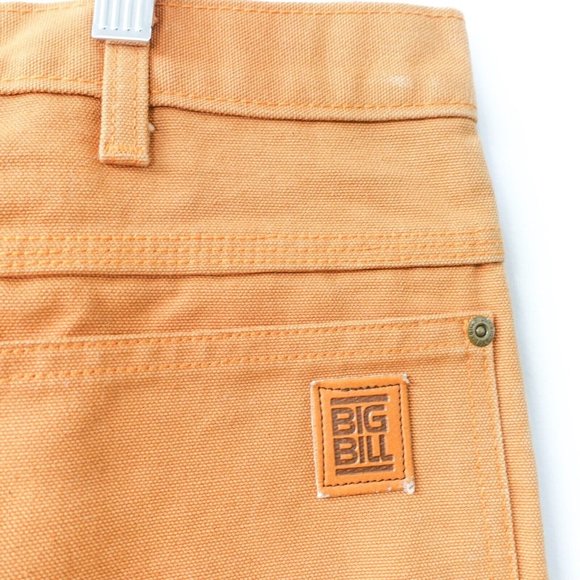 Big Bill Pants Mens 40 Brown Cotton Work Carpenter Trouser Straight Canvas 40x32 - Picture 3 of 10